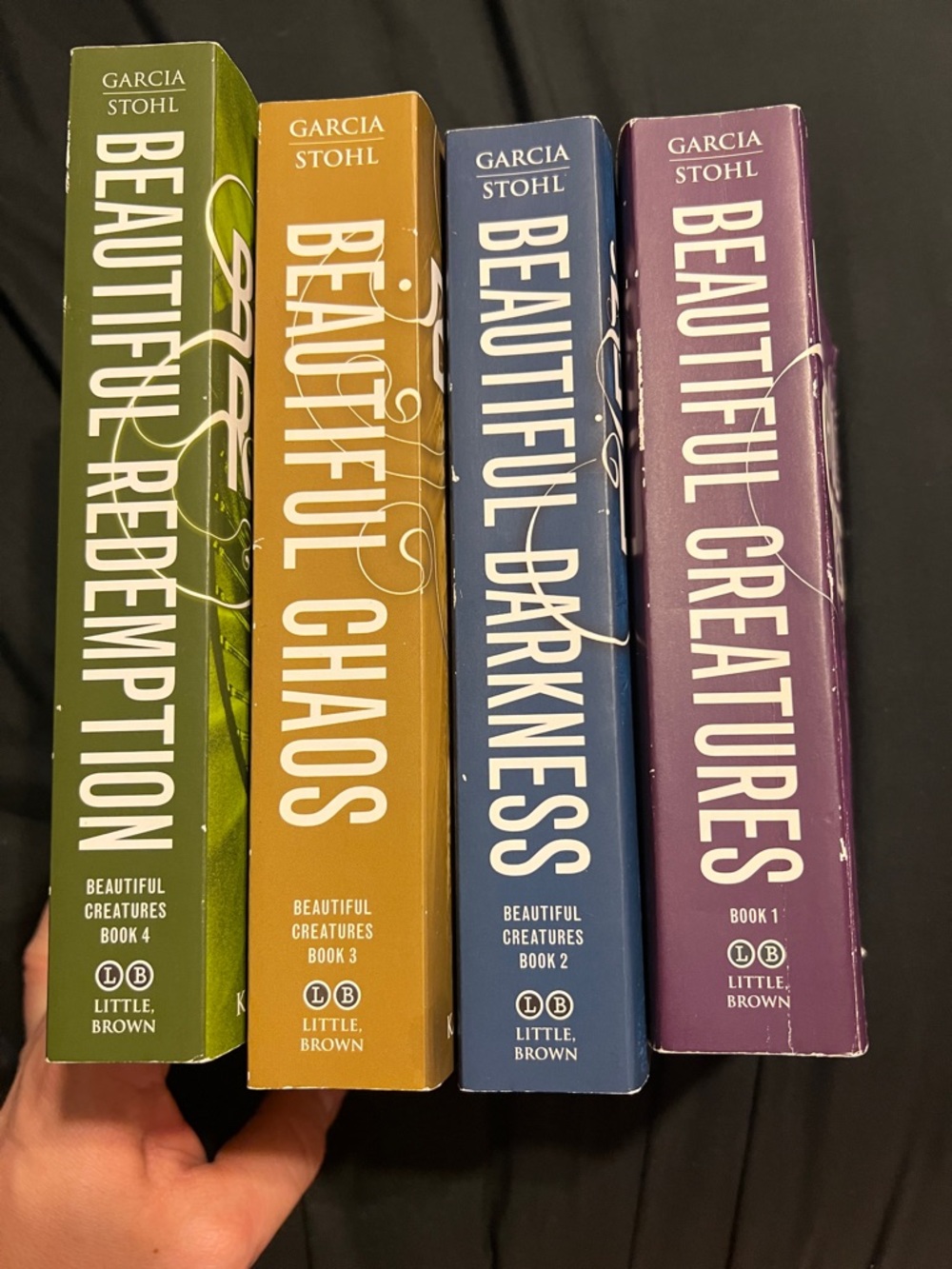 Beautiful Creatures 4-Book Set by Garcia Stohl - Green, Mustard, Blue, Purple